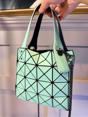Geometric Rhomboid Bag Small Size Box Bag Tote Bag-Mint Green